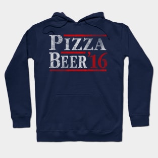 Vote for Pizza and Beer 2016 Election Hoodie